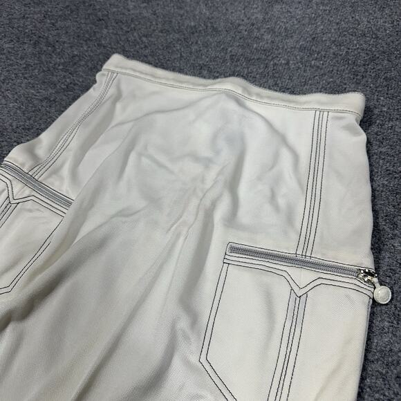 Vintage GIANNI VERSACE Couture Skirt Knee Length White 90s NEW NWT - Picture 2 of 12